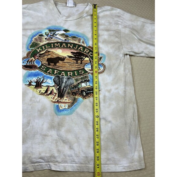 Disney World Kilimanjaro Safari Shirt Vintage 90s Tie Dye Rare | Mens Size XXL - Picture 7 of 9